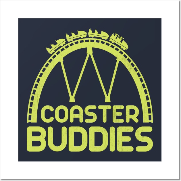 Coaster Buddies (green) Wall Art by bryankremkau